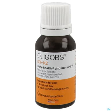 OLIGOBS D3+K2 FLACON GTTE 15ML