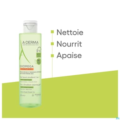 A-DERMA EXOMEGA CONT 2/1 GEL 200ML