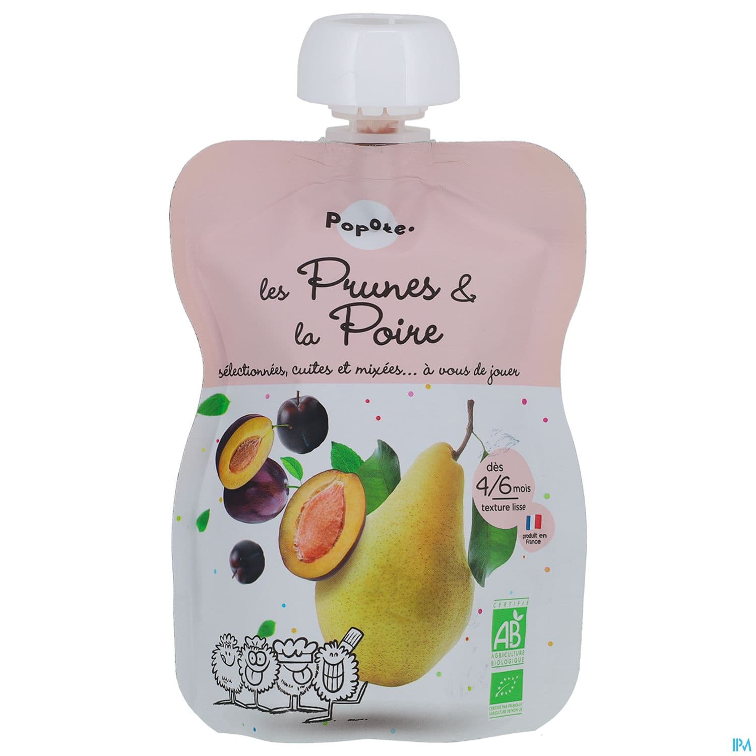 Popote Gourde Prunes Poire 120g
