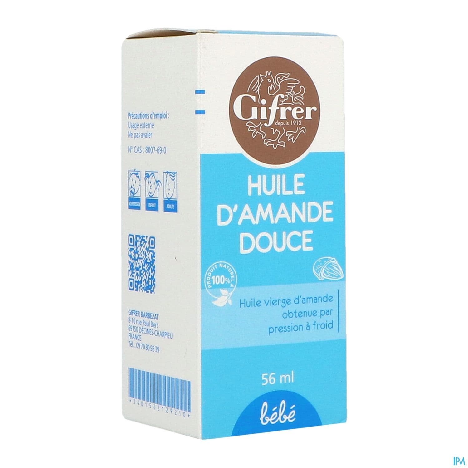 Gifrer Bebe Huile Amande Douce 56ml