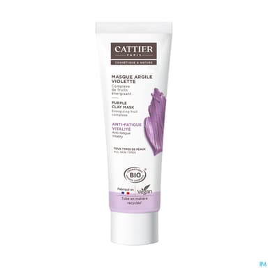 Cattier Masque Argile Violette Bio 100ml