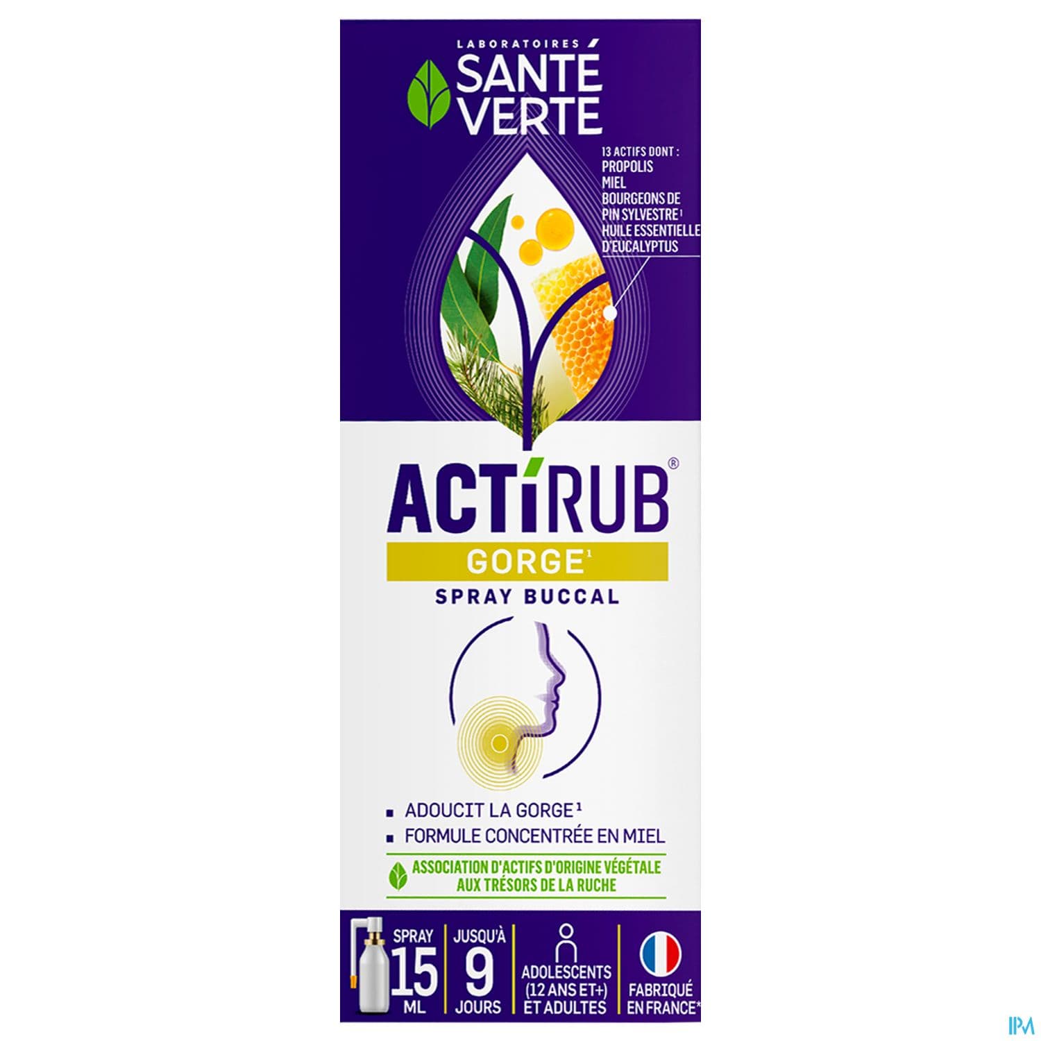 ACTIRUB SANTE VERTE SPR BUCC 15ML