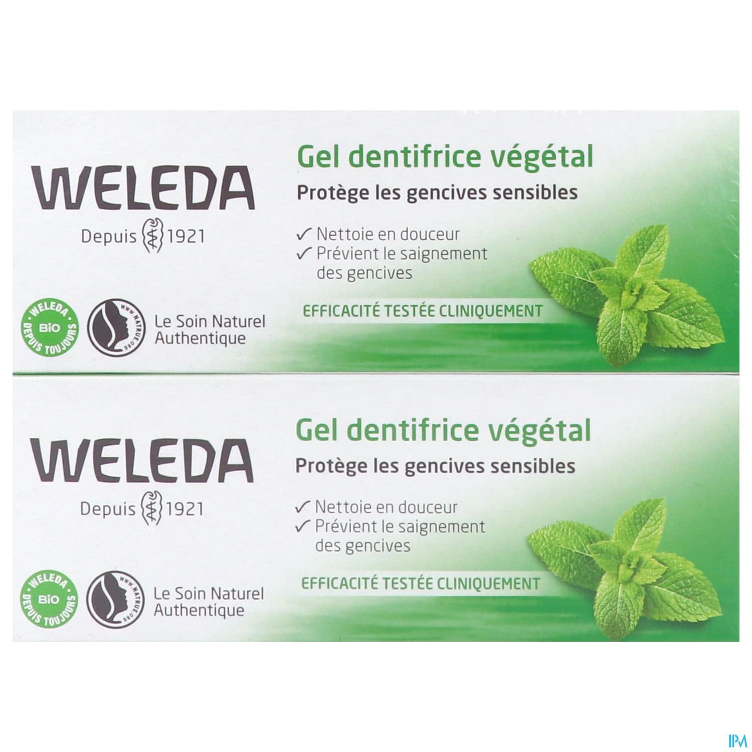 Weleda Dentifrice Gel Vegetal 75ml X2
