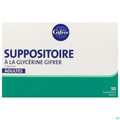 Gifrer Suppositoire Glycerine Adulte 50