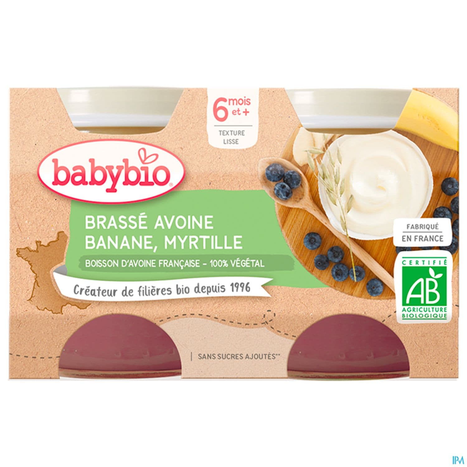 BABYBIO BRASSE AVOIN BAN/MYRT2X130