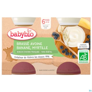 BABYBIO BRASSE AVOIN BAN/MYRT2X130