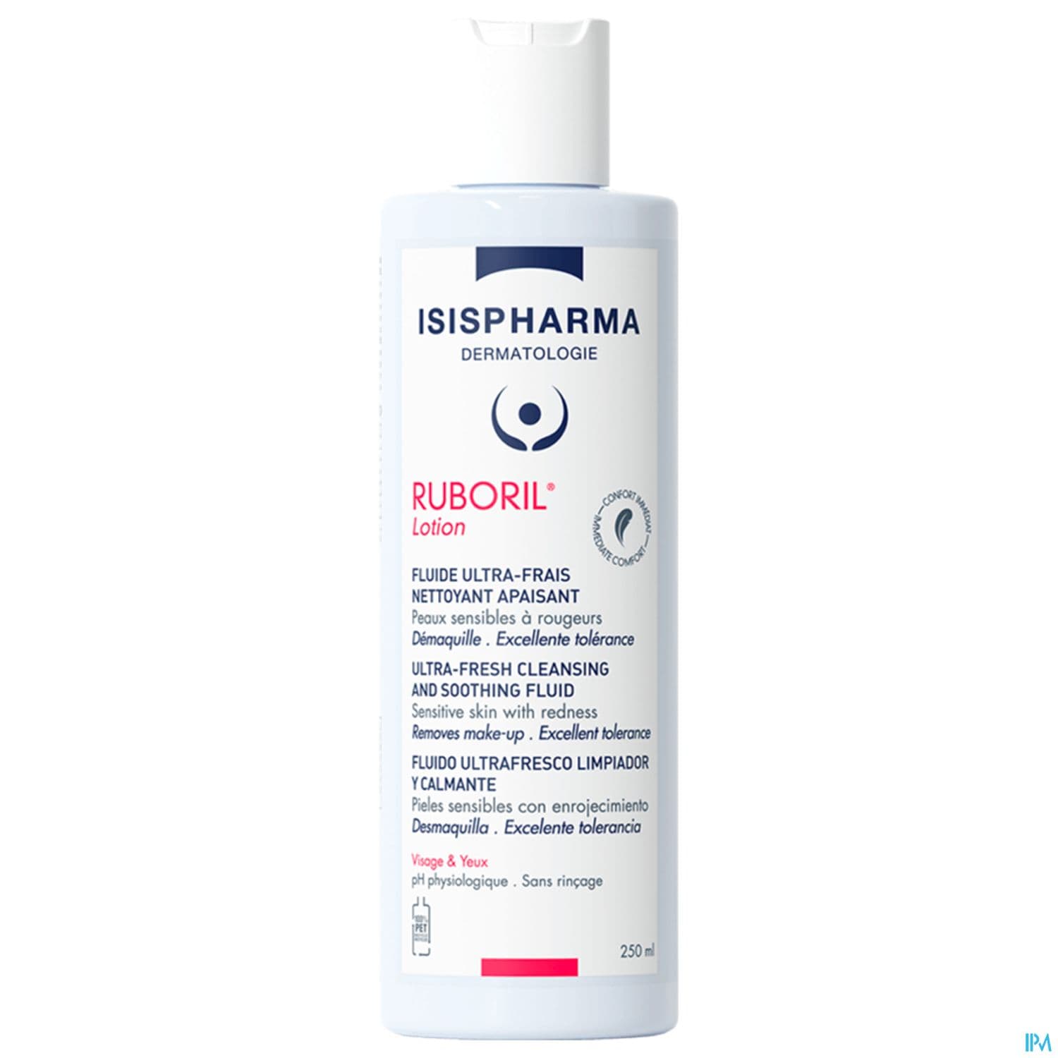 Isispharma Ruboril Lotion Lait Demaquillant Apaisant 250ml