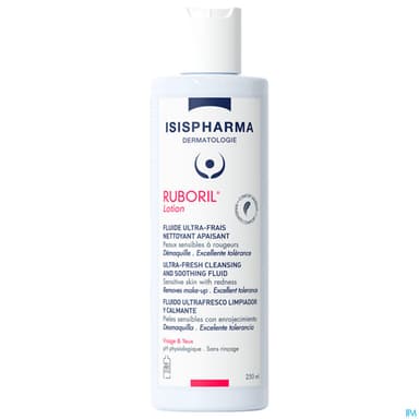 Isispharma Ruboril Lotion Lait Demaquillant Apaisant 250ml