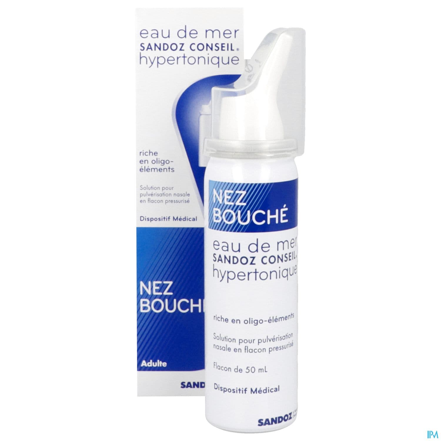 Eau Mer Hypertonique Sandoz Conseil Spray 50ml