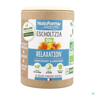 Nat Et Form Ecoresponsable Escholtzia Bio Gelule Vegetale 90