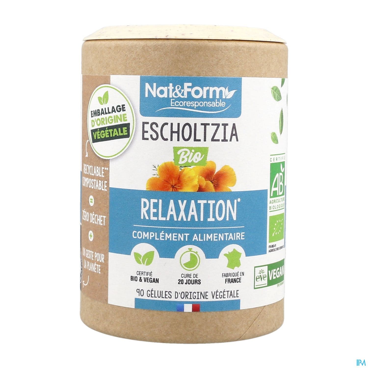 Nat Et Form Ecoresponsable Escholtzia Bio Gelule Vegetale 90