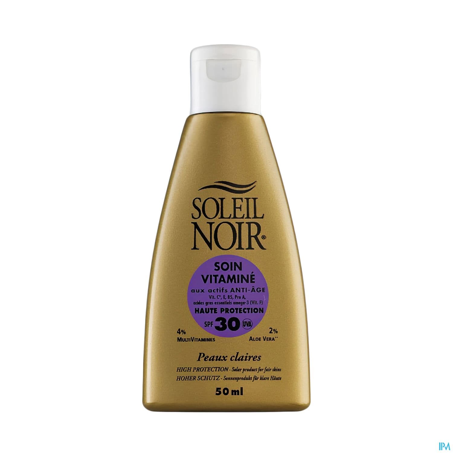 Soleil Noir Soin Vitamine Ip 30 Haute Protection 50ml