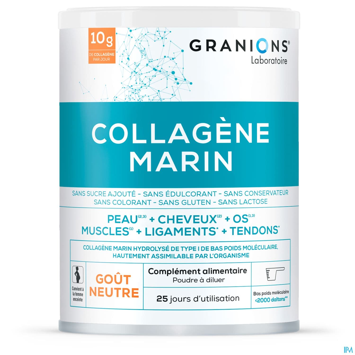 Granions Collagene+ Beaute Poudre Gout Neutre 258g