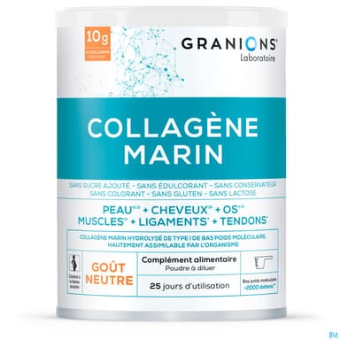 Granions Collagene+ Beaute Poudre Gout Neutre 258g