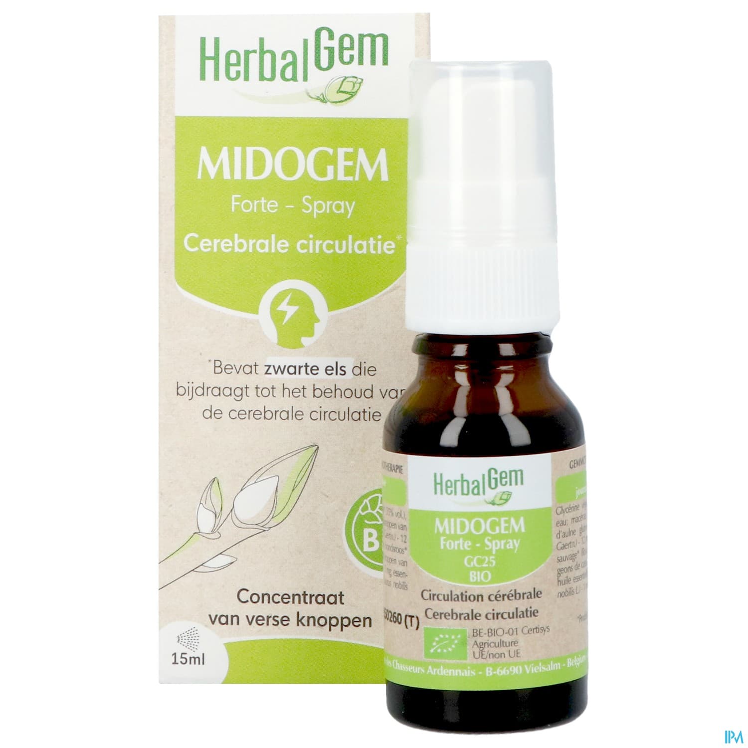 Herbalgem Midogem Forte Gc25 Cerebral Bio Spray 15ml