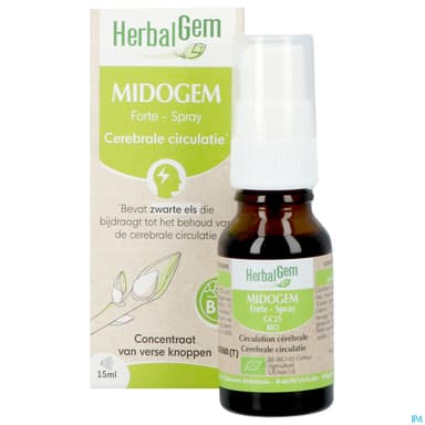 Herbalgem Midogem Forte Gc25 Cerebral Bio Spray 15ml