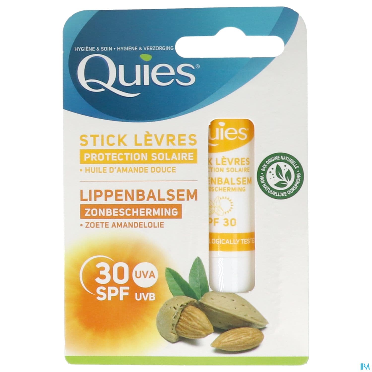 QUIES STICK LEVRE SPF30 4,5G