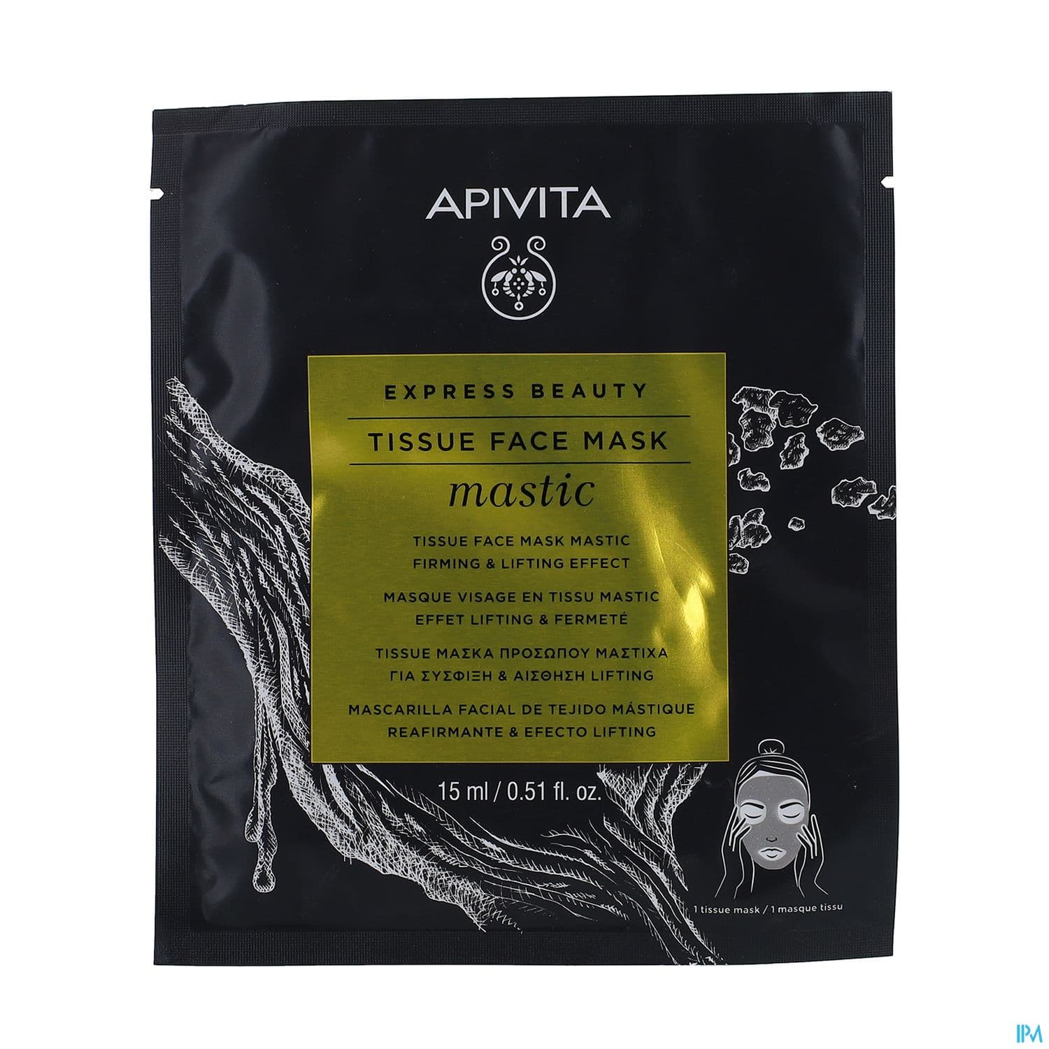 Apivita Masque Express Tissu Mastic 15ml X6