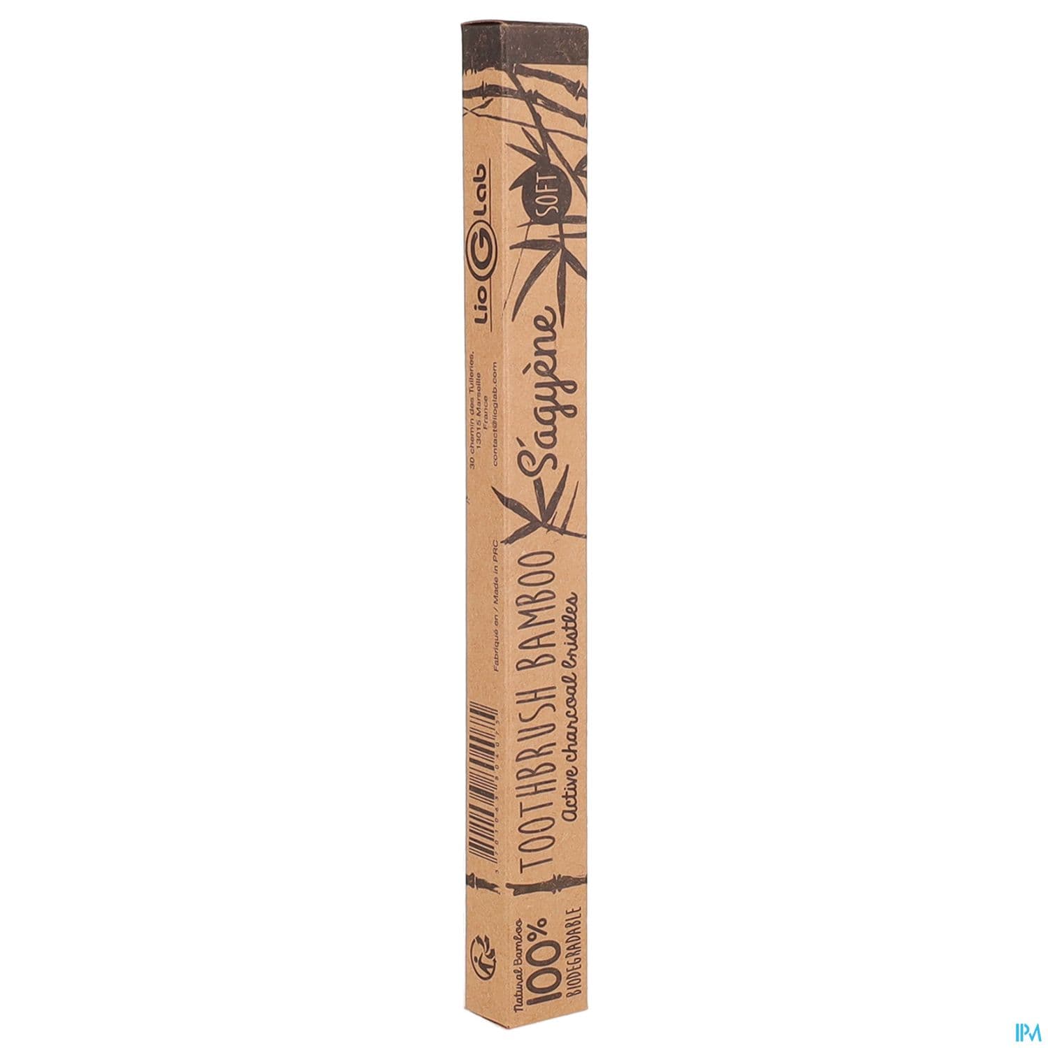 Sagyene Brosse A Dents Bambou Poils Charbon Actif