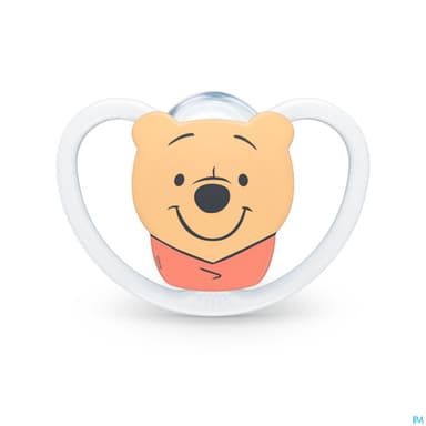 Nuk Sucette Silicone Space 0/6m Winnie l'ourson X2