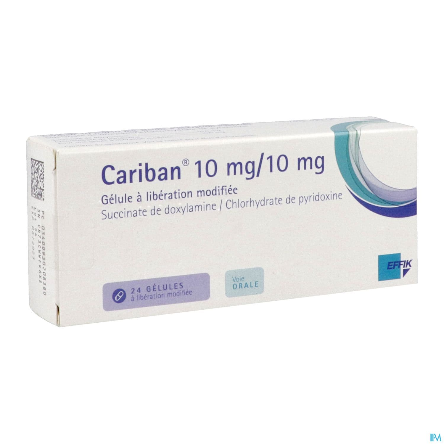 Cariban 10mg/10mg Gelule Liberation Modifiee 24