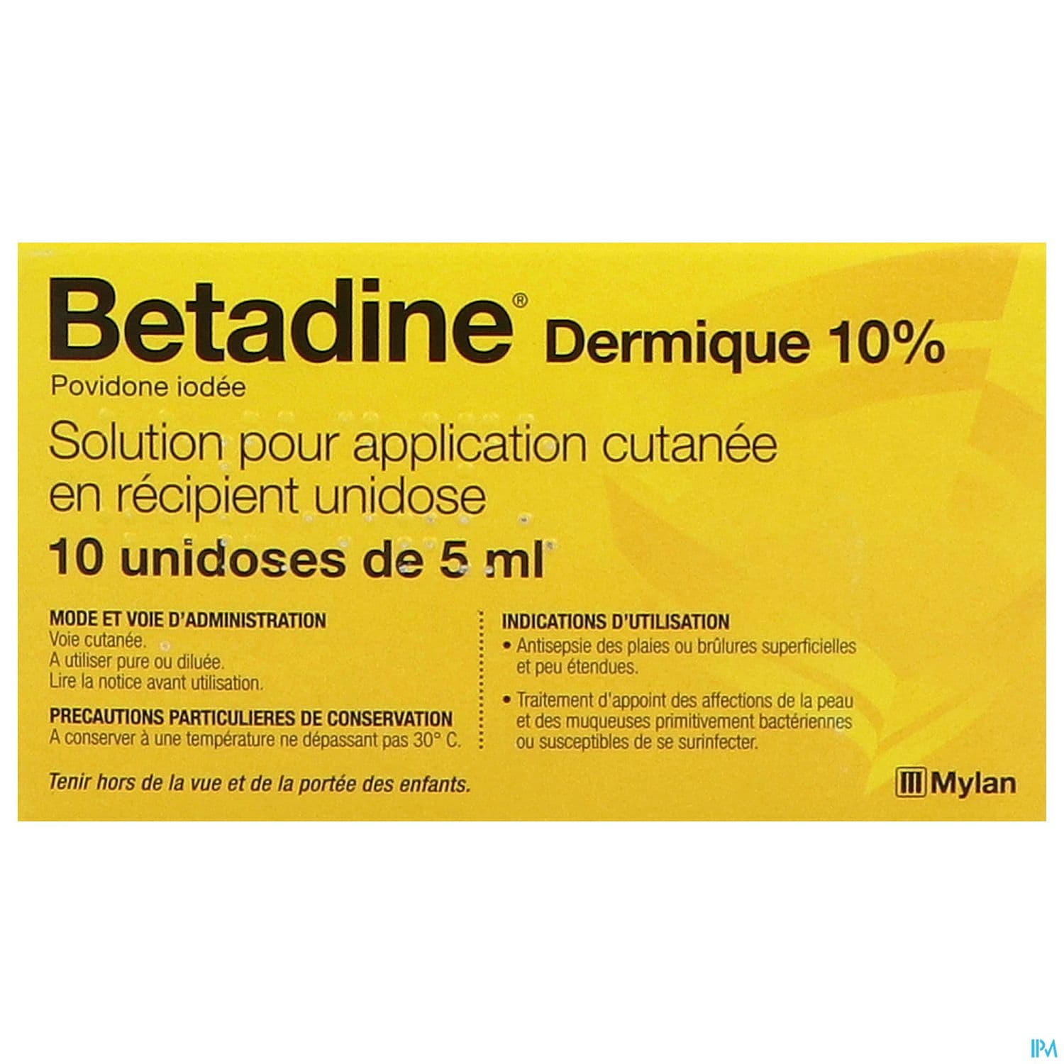 BETADINE 10% SOL DERMIQUE 5ML 10