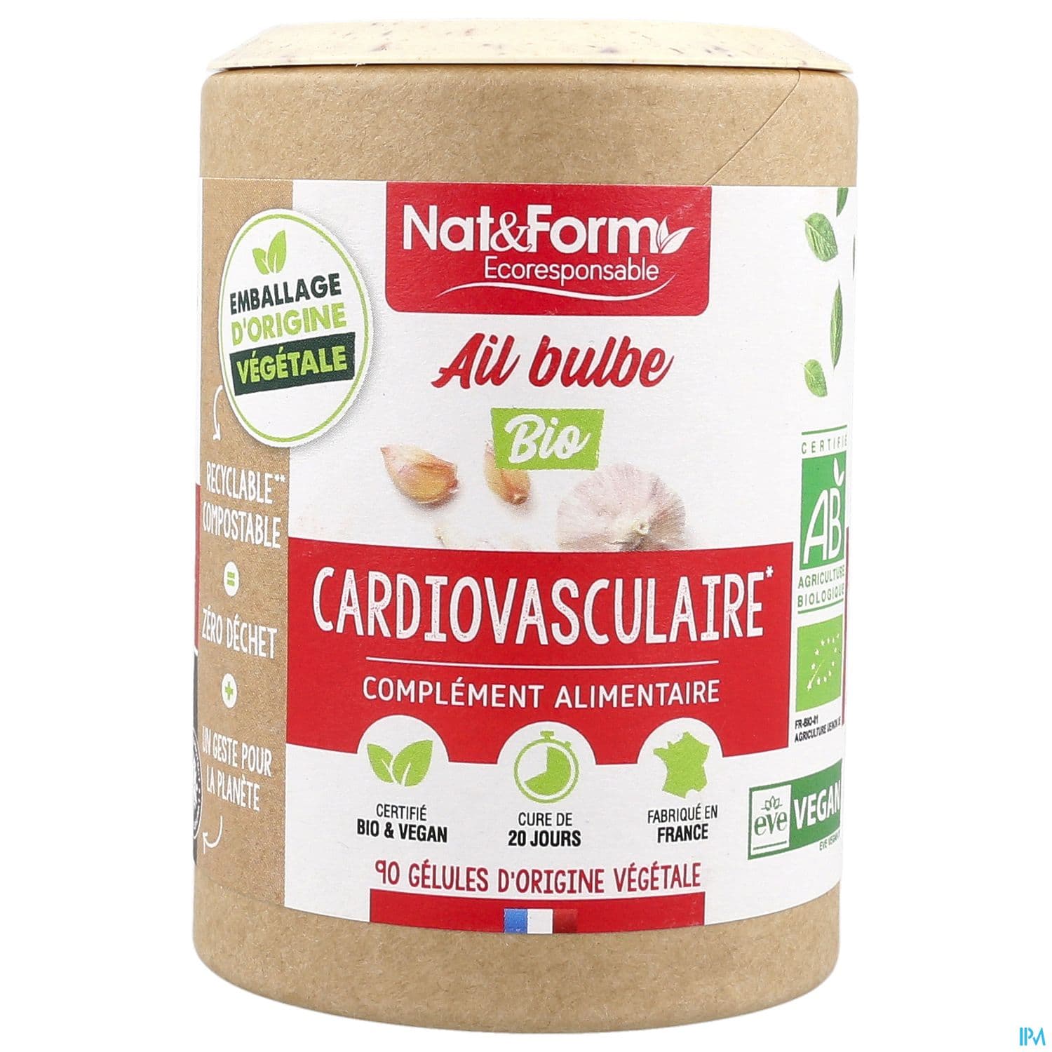 Nat Et Form Ecoresponsable Ail Bulbe Bio Gelule Vegetale 90