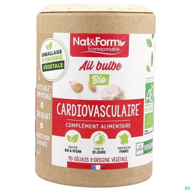 Nat Et Form Ecoresponsable Ail Bulbe Bio Gelule Vegetale 90