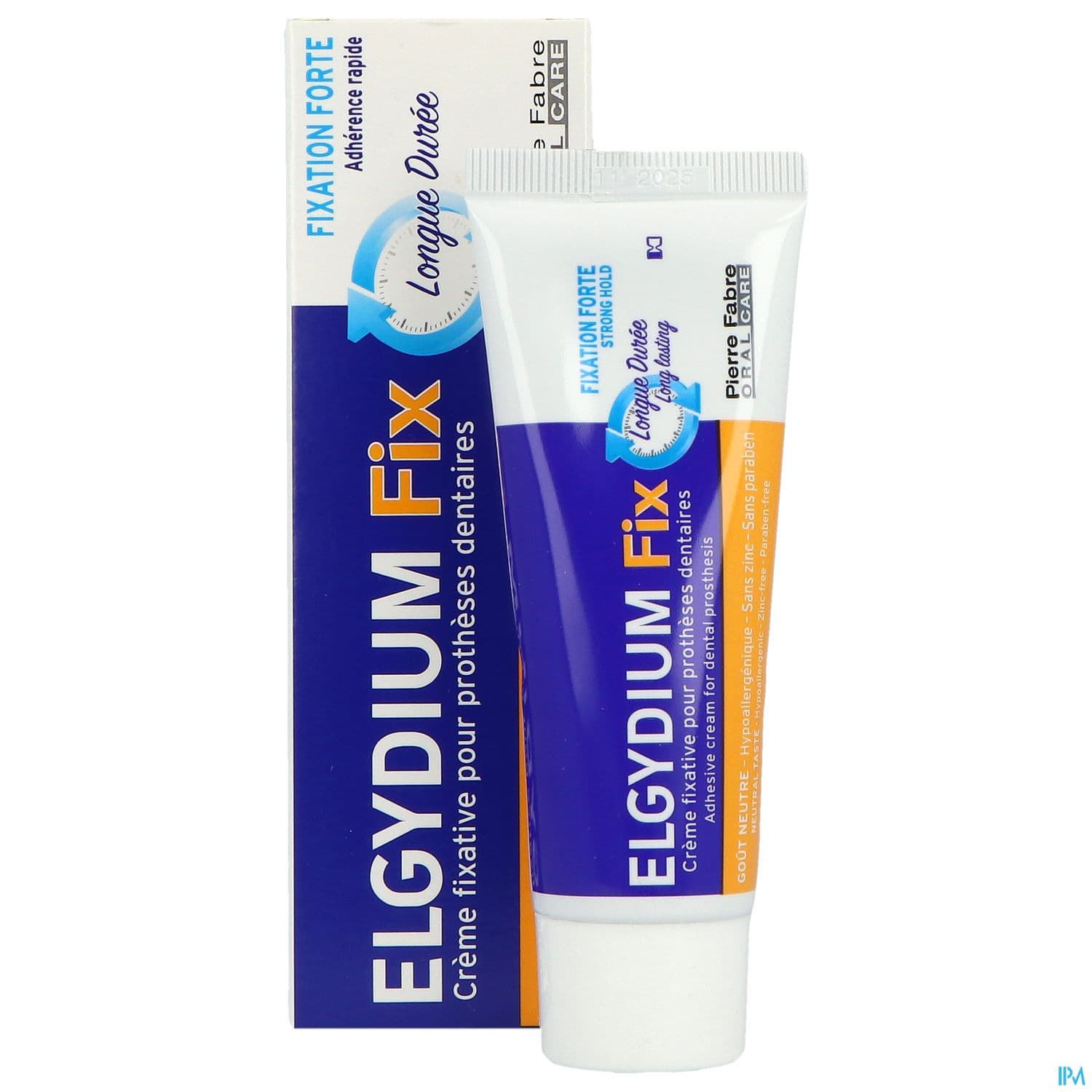 Elgydium Fix Fixation Forte Creme Fixative Gout Neutre 45g