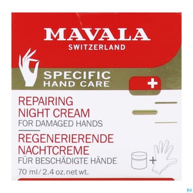 MAVALA CREME NUIT REPAR MAINS 70ML