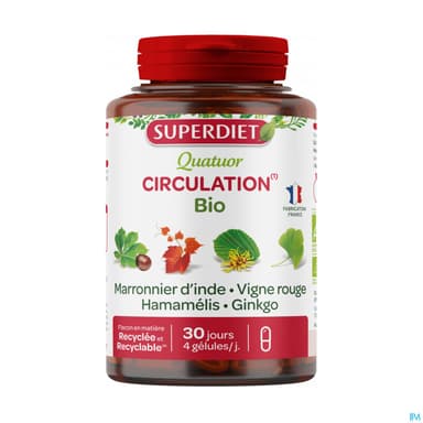 Superdiet Quatuor Circulation Gelule 150