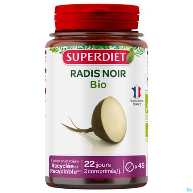 Superdiet Radis Noir Bio Comprime 45