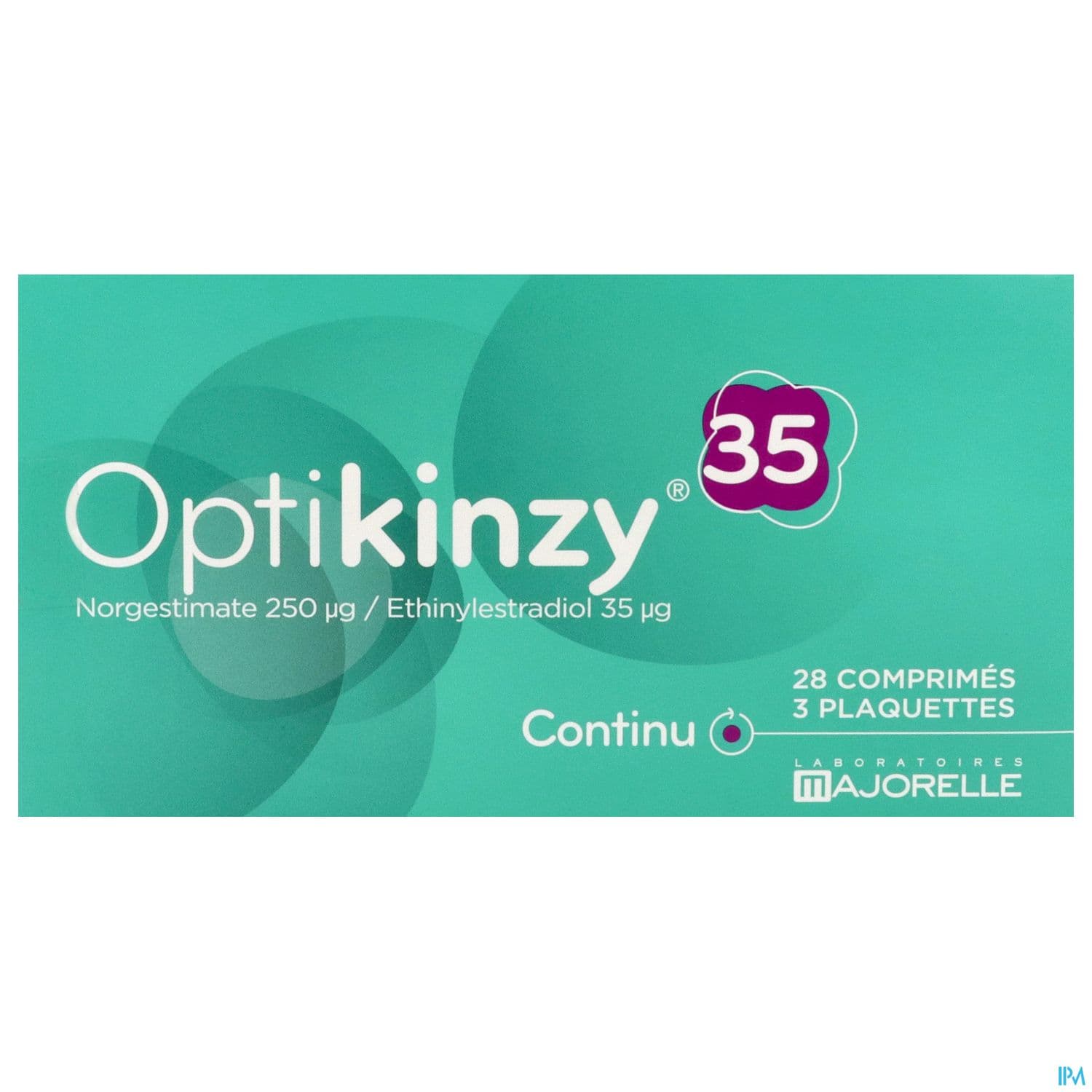 Optikinzy 250mcg/35mcg Comprime 28 X3