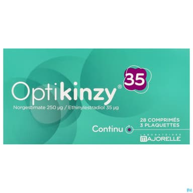 Optikinzy 250mcg/35mcg Comprime 28 X3