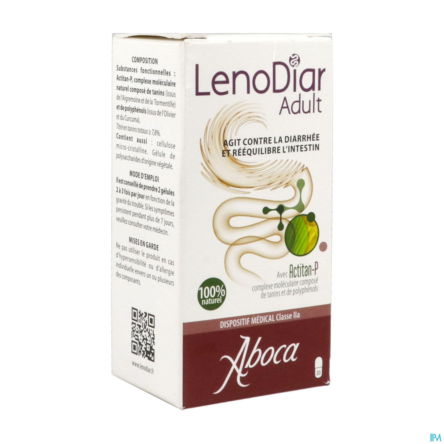 Aboca Lenodiar Adult Diarrhee Equilibre Intest Gelule 20