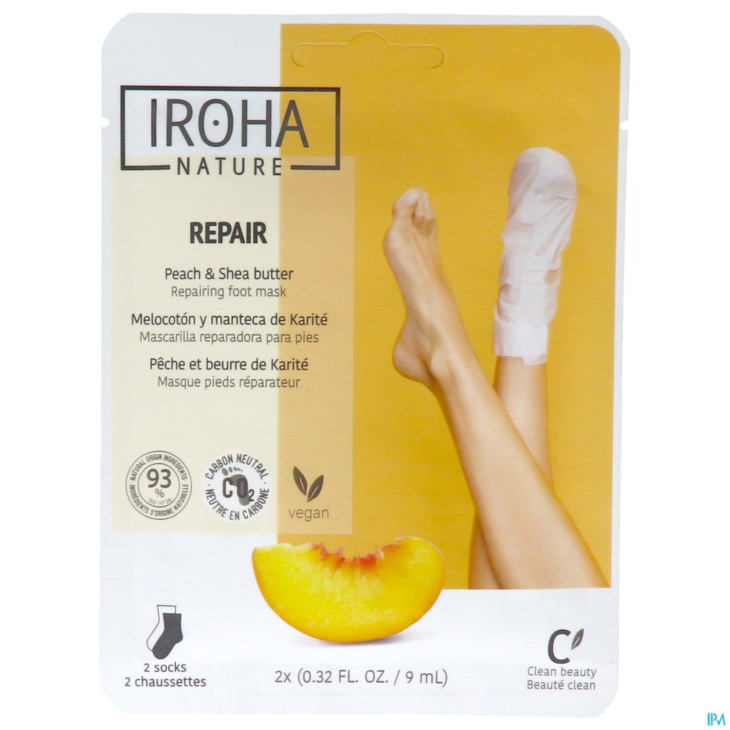 IROHA MASQ CHAUSS REPAR PIED 2X9ML