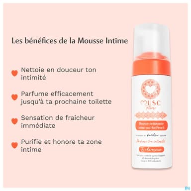 MUSC INTIME HOT PEACH MOUSSE 150ML