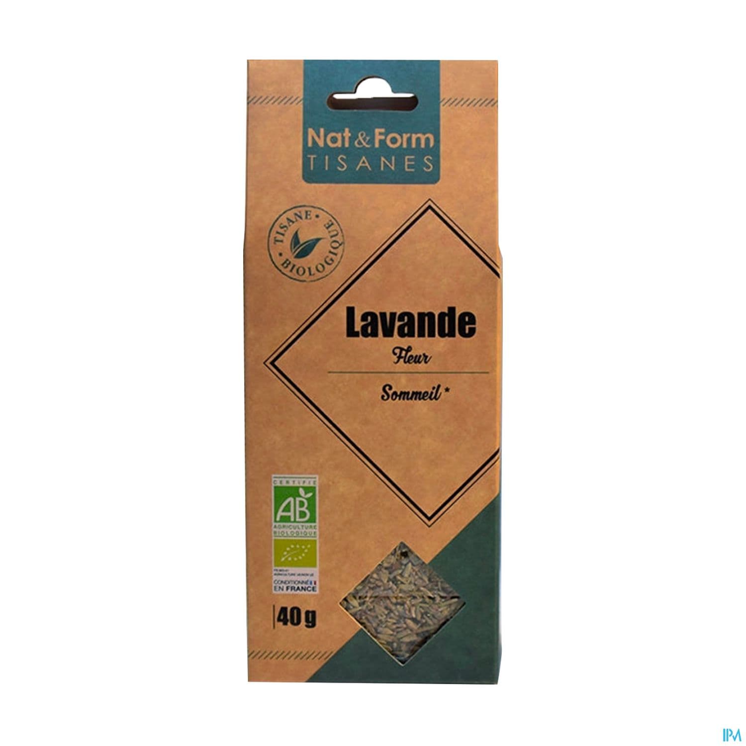 NAT&FORM TIS LAVANDE BIO 40G