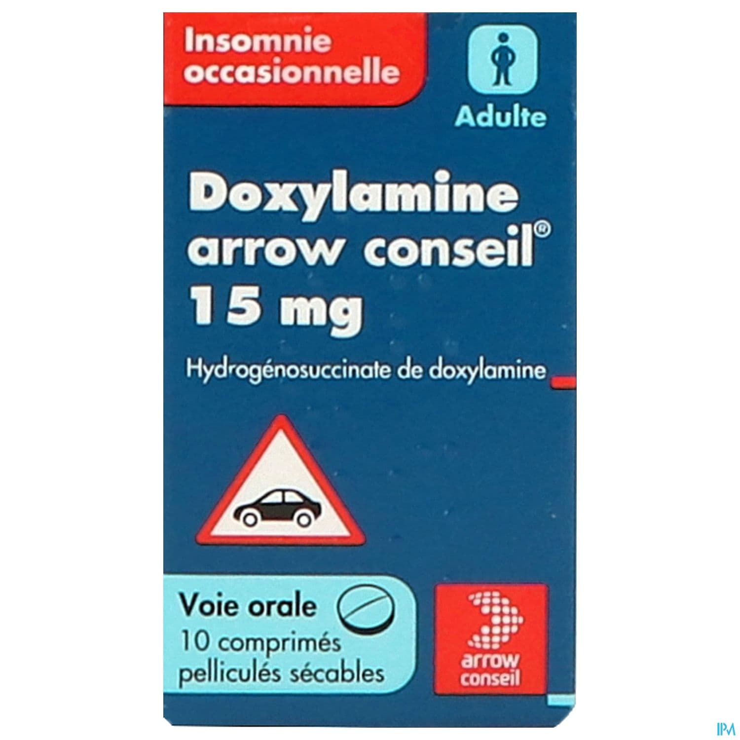 Doxylamine Arrow Conseil 15mg Comprime Secable 10