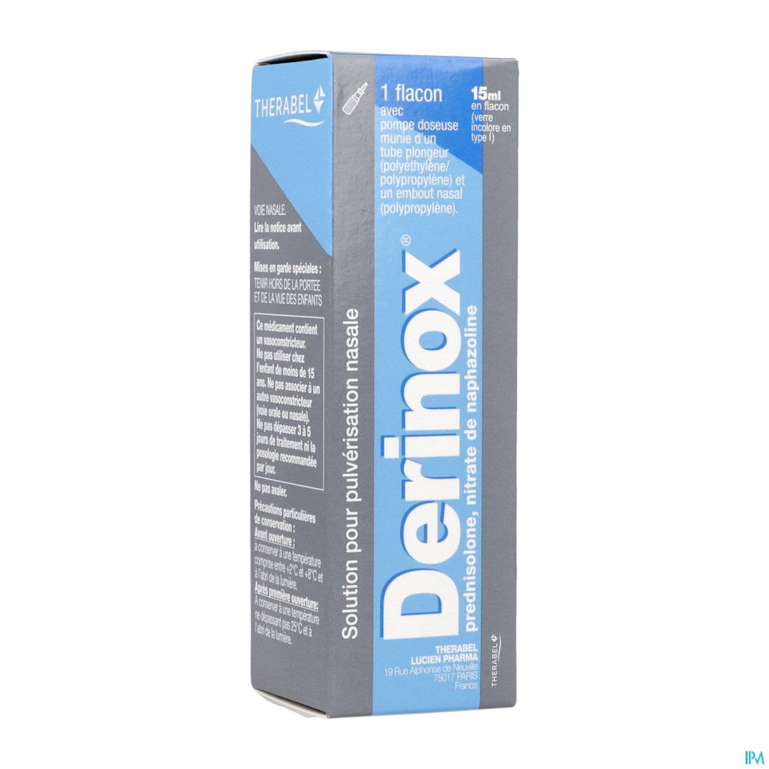 Derinox Solution Pour Pulverisation Nasale 15ml