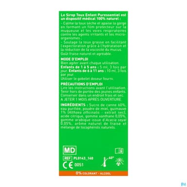 PURESSENTIEL RESP SIROP TOUX ENF
