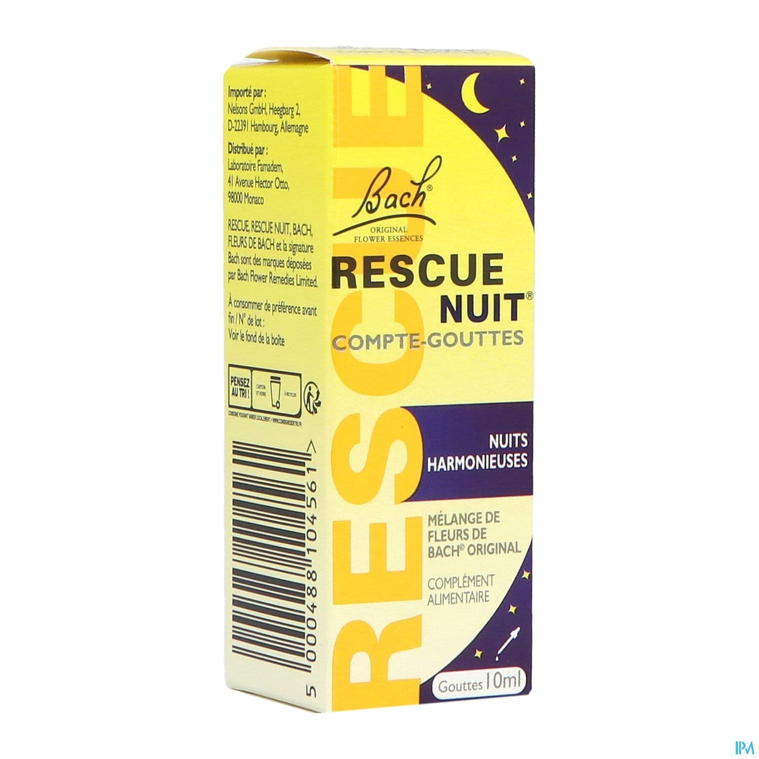 Rescue Bach Nuit Compte Gouttes 10ml