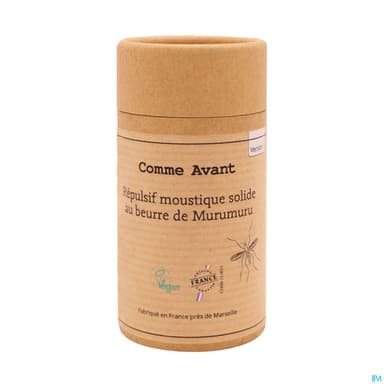 Comme Avant Repulsif Moustique Solide Au Beurre De Murumuru 80g