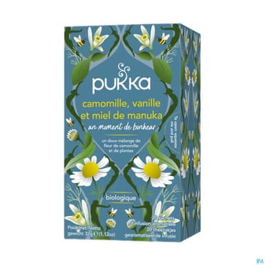 Pukka Infusion Camomille Vanille Miel De Manuka Bio Sachet 20