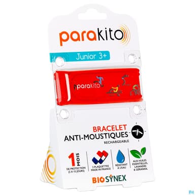 Parakito Bracelet Antimoustique Rechargeable Adulte Sports