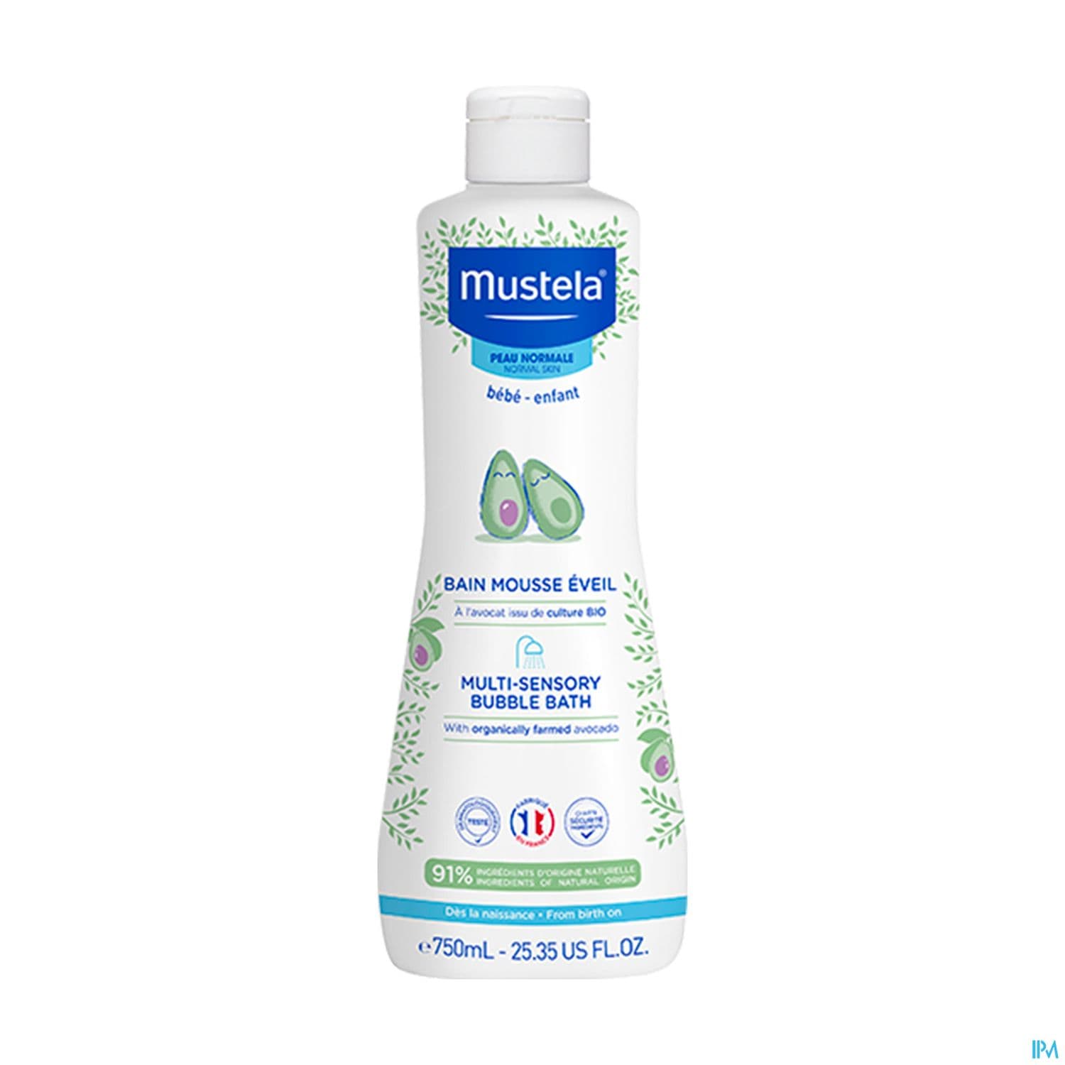 Mustela Bebe Enfant Bain Mousse Eveil A l Avocat Bio 750ml