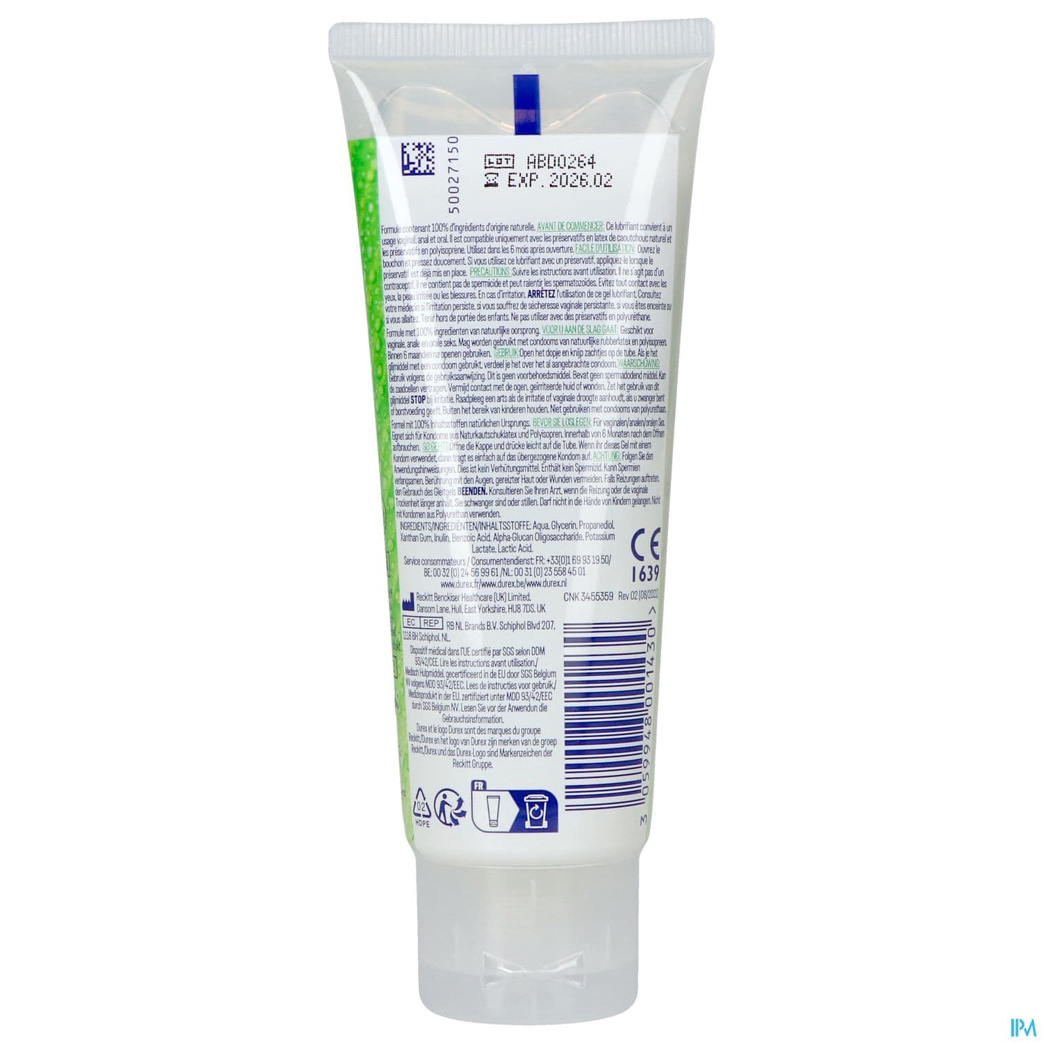 DUREX PLAY GEL NATUREL 100ML