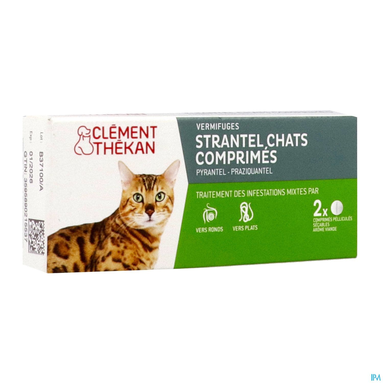 Clement Thekan Strantel Chat Comprime 2