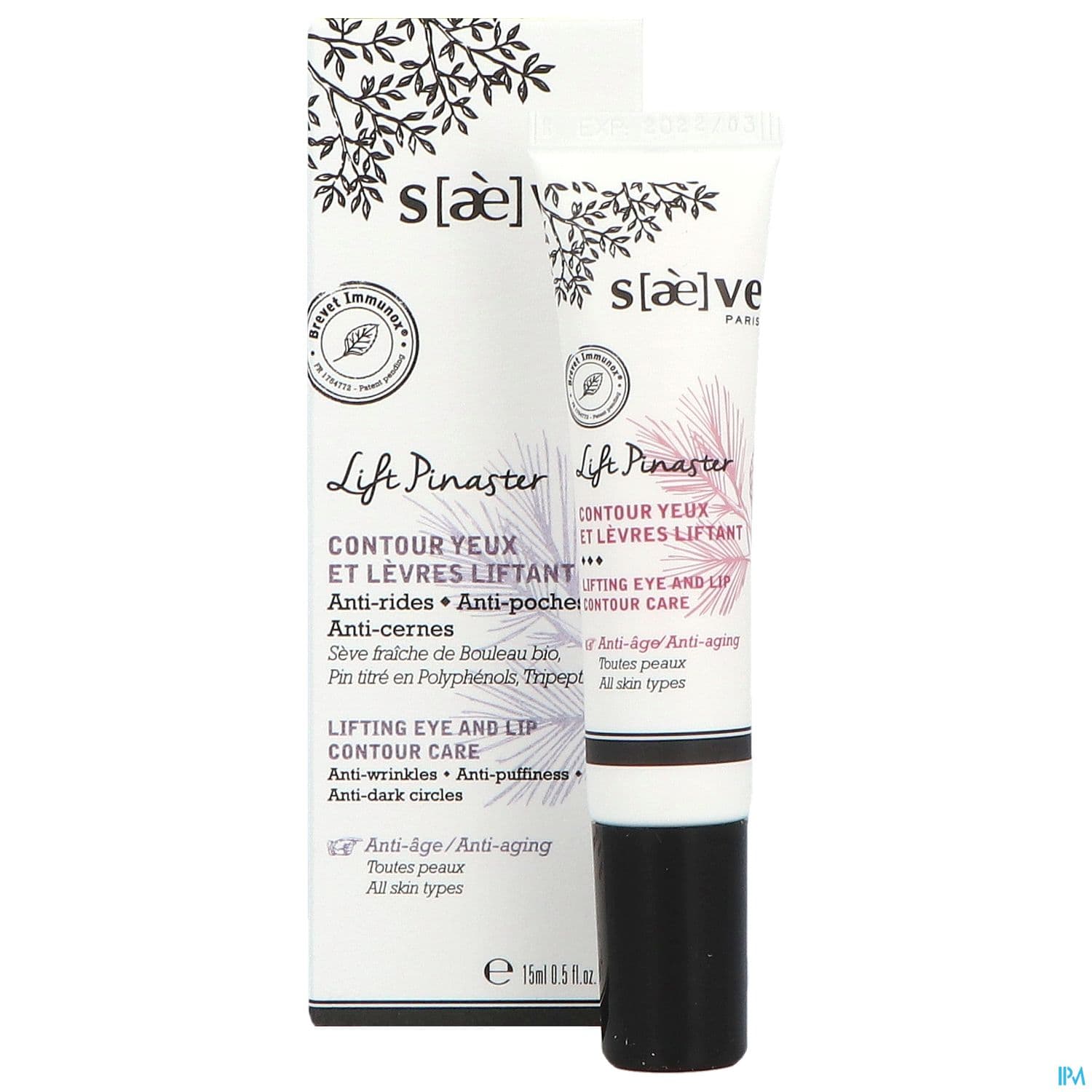 Saeve Lift Pinaster Contour Yeux Et Levres Liftant 15ml