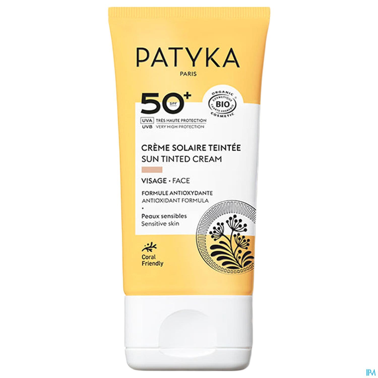 Patyka Creme Solaire Teintee Spf50+ Bio 40ml